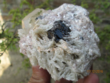 Awesome Blue Cap Tourmaline Crystal Specimen With Quartz or Alblite