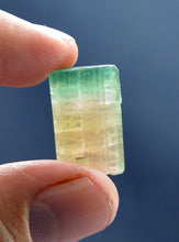 Well terminated bi-color tourmaline crystal with good luster from Afghanistan