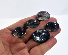 Extreme Top Quality Clear Rutille Quartz Cabochans lot of 5 Cabs From Pakistan