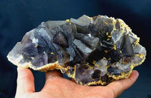 Terminated & Translucent bluish Gray Intercubic Fluorite Crystal Specimen