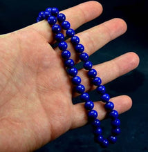 Wow 8mm Round Deep Blue A Grade Lapis Lazuli Beads Necklace With Standard Size