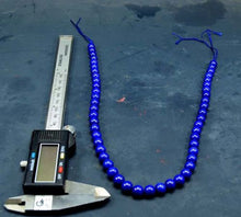 Wow 8mm Round Deep Blue A Grade Lapis Lazuli Beads Necklace With Standard Size