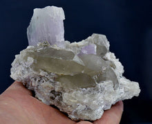 Very Amazing Bi Color Kunzite Crystal Specimen Combined with Quartz From Afghanistan