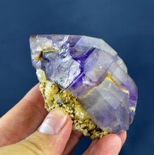 Deep purple amethyst crystal specimen with a small chip from Pakistan.