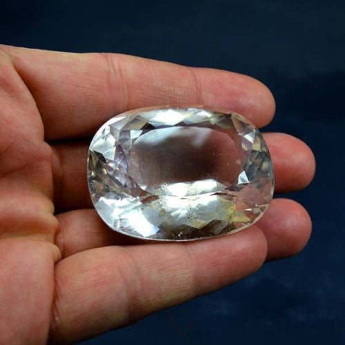 Huge Faceted VSI Quality Quartz Gemstone With Top Luster from Pakistan