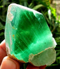 Well Terminated V shape Green Hiddenite Kunzite Crystal From  Afghanistan